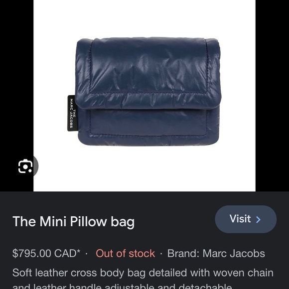 ❌SOLD!!!❌ Marc Jacobs The Pillow Bag crossbody chain purse - Picture 9 of 9